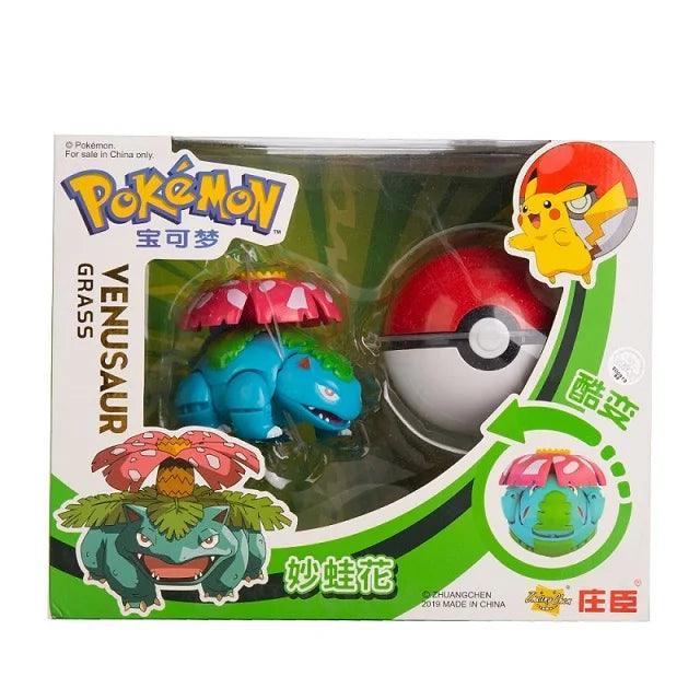Pokemon Pokeball Changing Figure Set Toy: Pikachu, Eevee, Charizard & More (8-13CM) - Pokestore